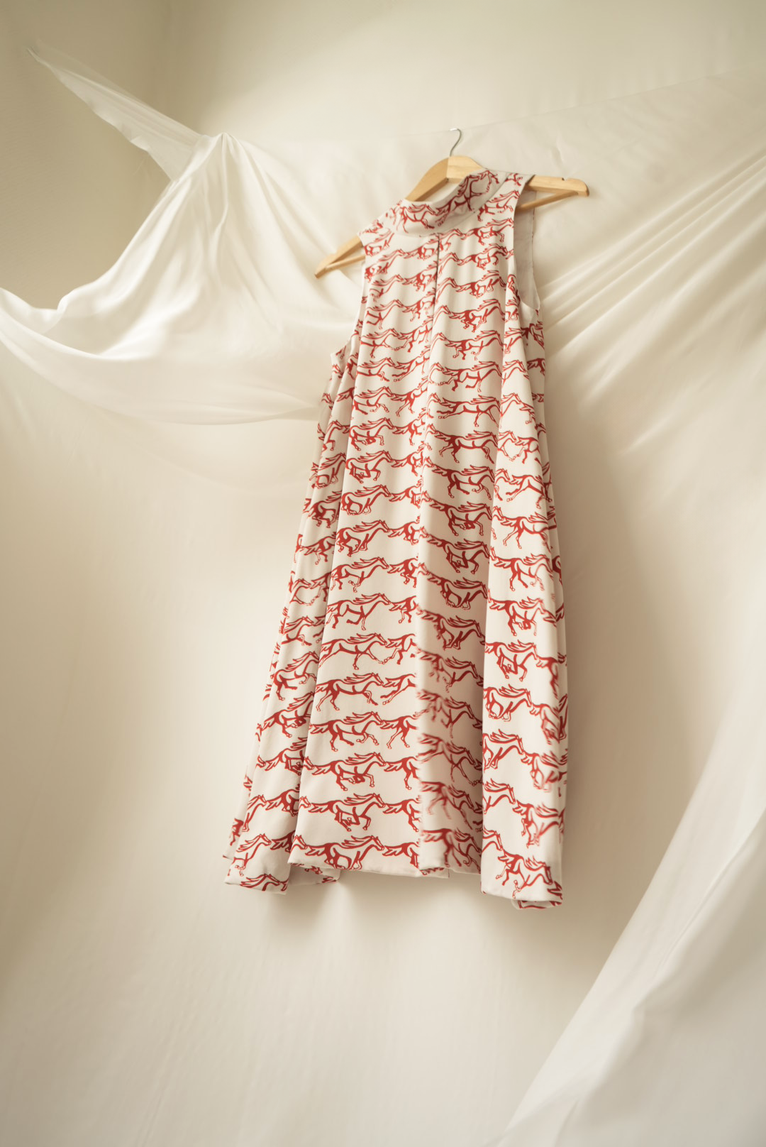 緋悅限定印花洋裝-紅