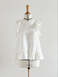 Sleeveless Ruffled Vest Top