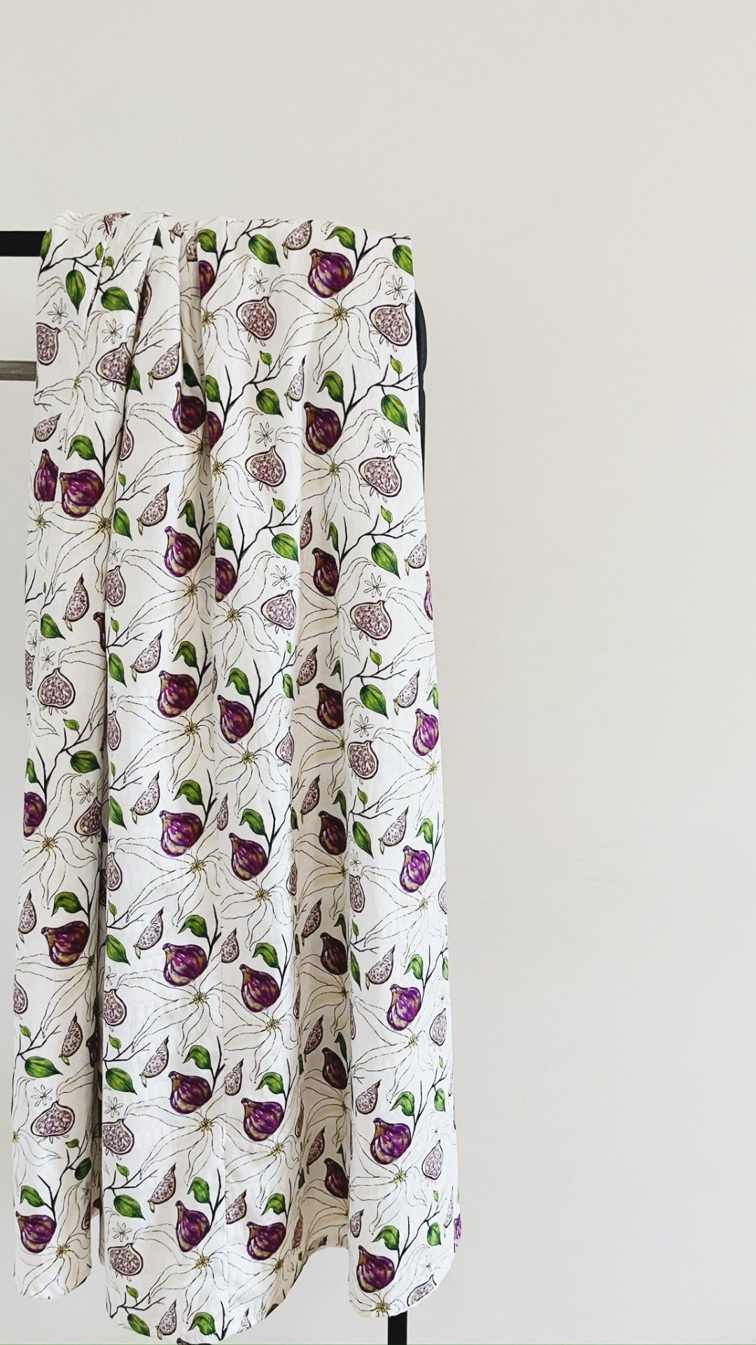 Spring Fig Print Maxi Dress